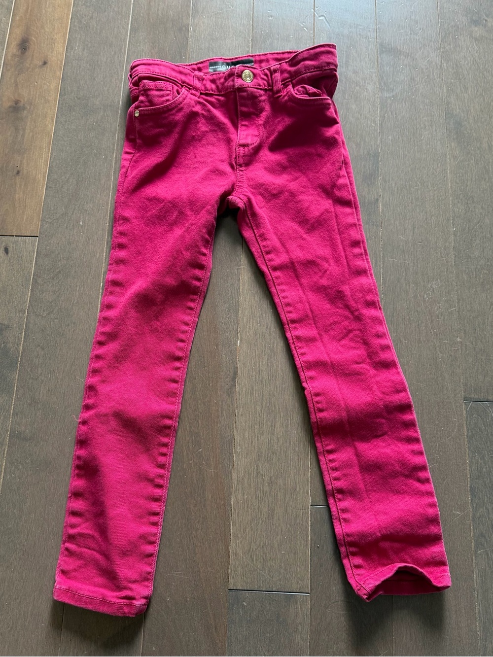 Guess Girls' Fuchsia Stretch Skinny Pants - Kids Bottoms